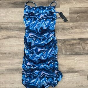 tillys mesh scrunched dress